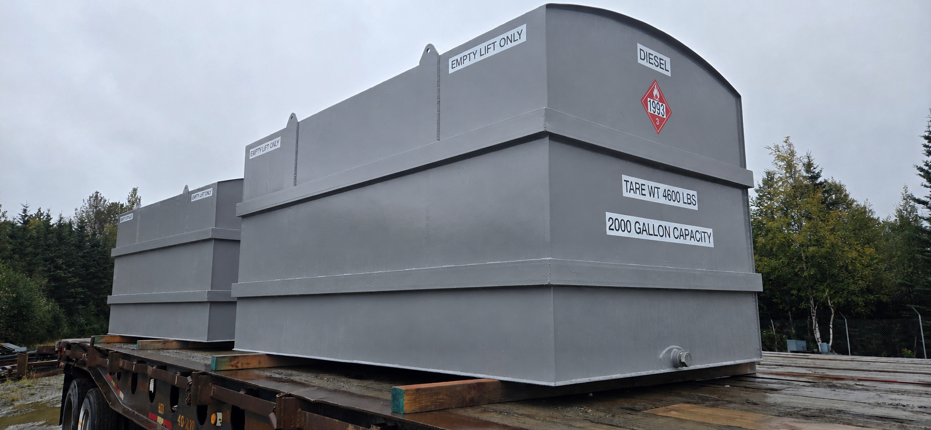 Fabricated box components.